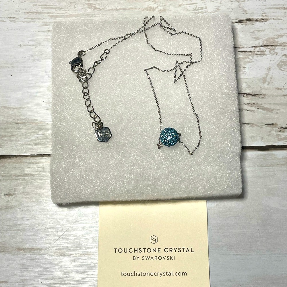 Touchstone Crystal March birthstone necklace